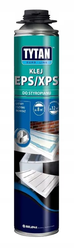 Nowość KLEJ DO STYROPIANU TYTAN EURO-LINE EPS/XPS 750ML